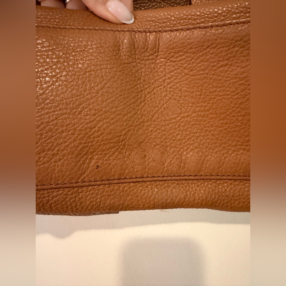 Brown Woven Leather Tote Bag - Picture 10 of 15